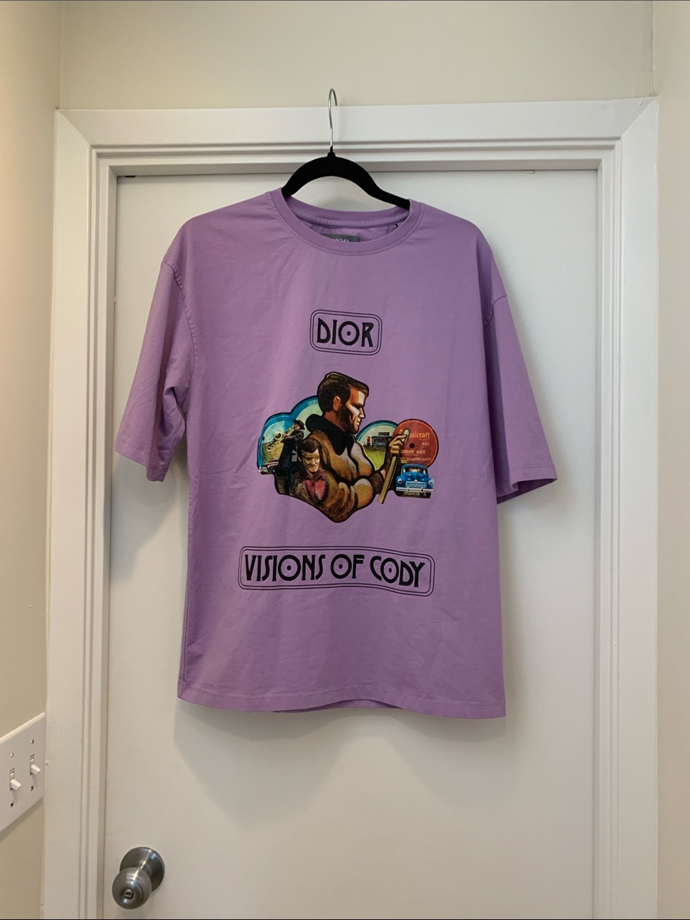 Dior Lavender 'Visions of Cody' Graphic Tee